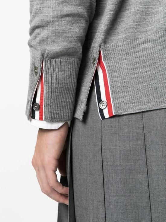 26FW 톰브라운 4바 서스테이너블 파인 메리노 울 클래식 가디건 MKC002AY1014 058 - THOM BROWNE