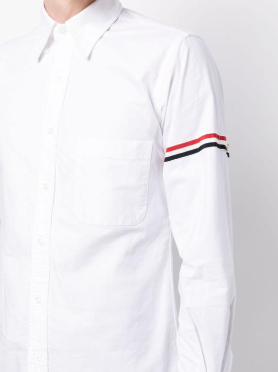 25FW 톰브라운 긴팔 셔츠 MWL150EF0313 100 WHITE - THOM BROWNE