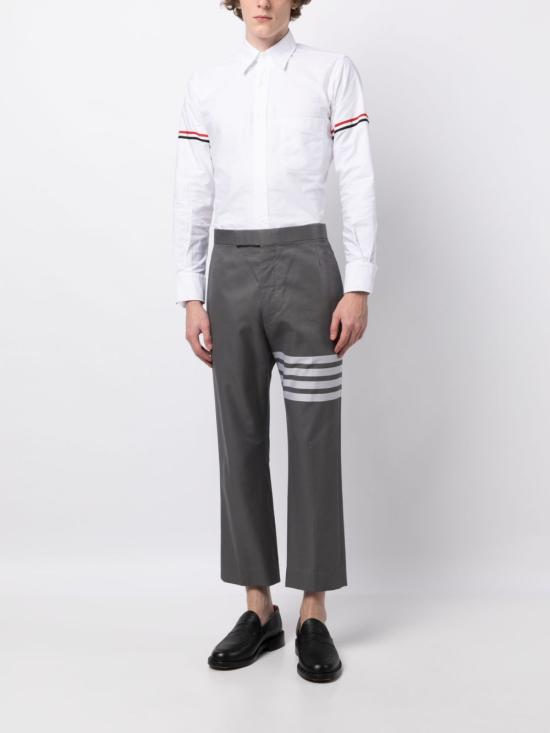 25FW 톰브라운 긴팔 셔츠 MWL150EF0313 100 WHITE - THOM BROWNE