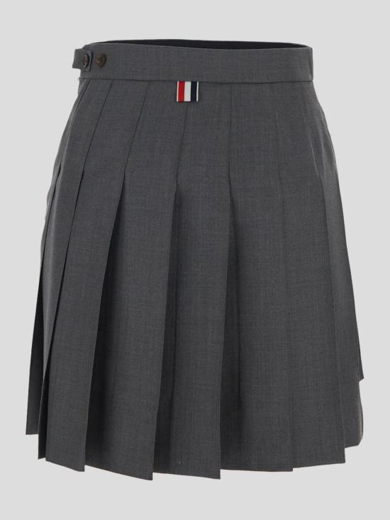 26SS 톰브라운 슈퍼 120수 스쿨 유니폼 드롭백 플리츠 미니 스커트 FGC402V00626 035 - THOM BROWNE