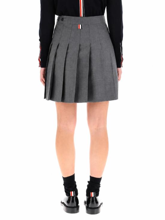26SS 톰브라운 슈퍼 120수 스쿨 유니폼 드롭백 플리츠 미니 스커트 FGC402V00626 035 - THOM BROWNE