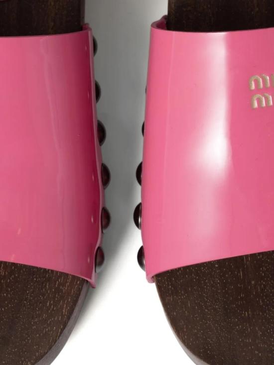 26FW 미우미우 뮬/슬리퍼 5Z425EFA030069 F0638 BEGONIA - MIU MIU