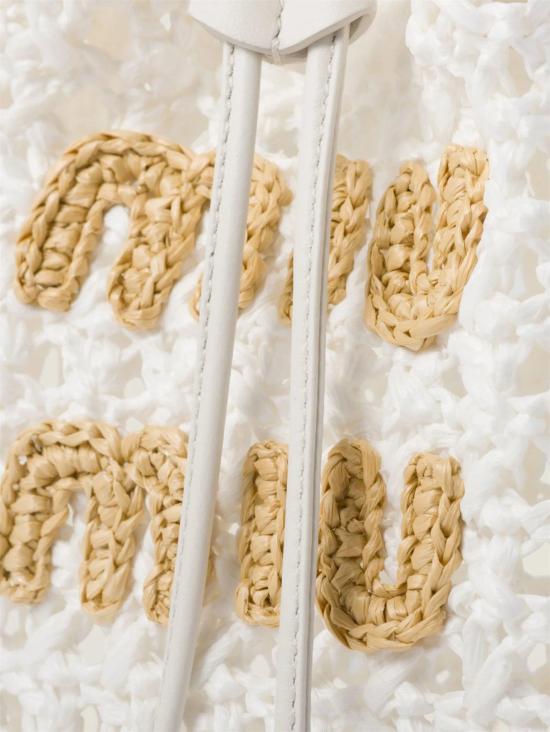 26FW 미우미우 토트백 5ND0162DO1 F0965 BIANCO NATURALE - MIU MIU