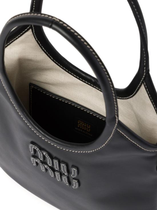 26FW 미우미우 토트백 5BA281VOLN2CRW F0002 NERO - MIU MIU