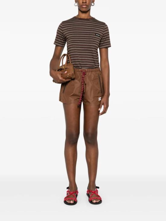 25FW 미우미우 스웨터 MJN537SOOO14RT F0O7E CACAO BIANCO - MIU MIU