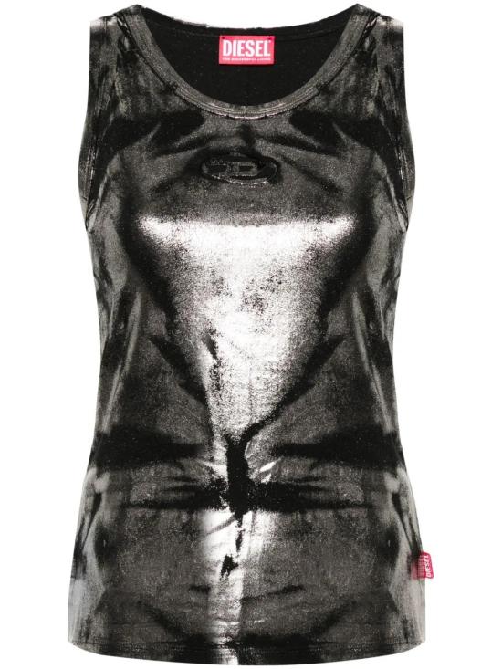  디젤 민소매 티셔츠 A152840WFBW silver