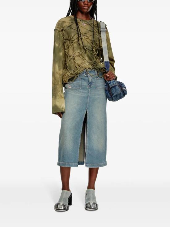  디젤 미디 스커트 A1372909J55 blue - DIESEL