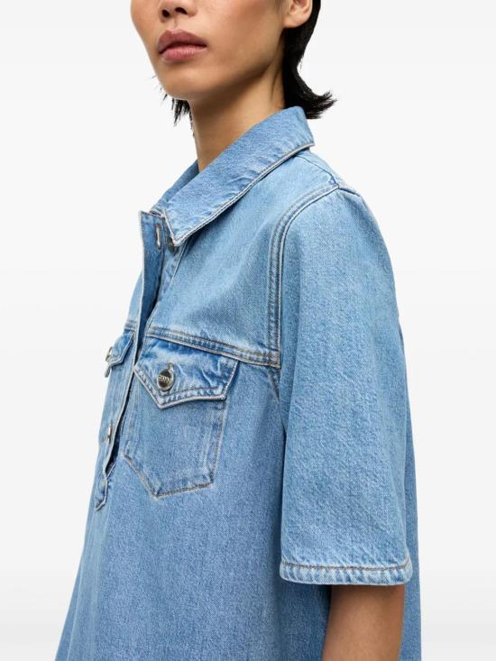  가니 미디 원피스 J1694 indigo - GANNI