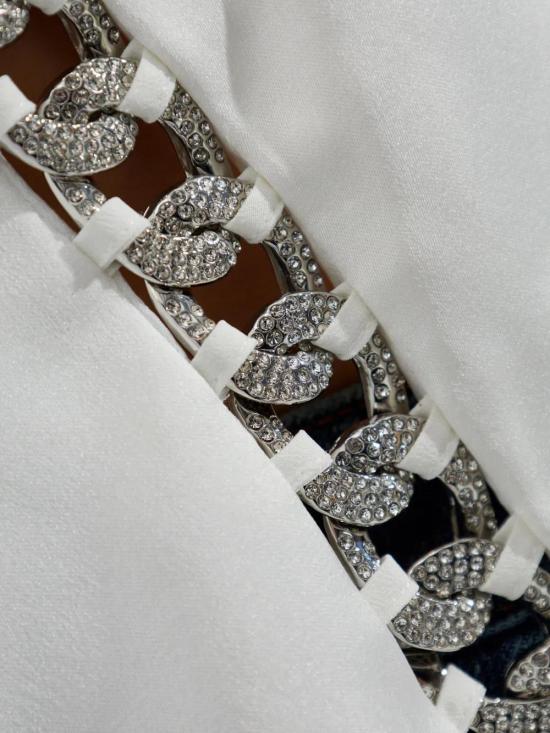  셀프 포트레이트 민소매 티셔츠 RS25021TW white - SELF PORTRAIT