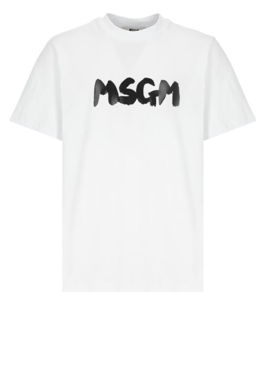 25SS 엠에스지엠 반팔 티셔츠 3840MM10525700201 WHITE DOM