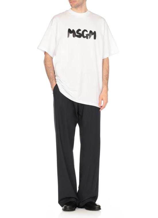 25SS 엠에스지엠 반팔 티셔츠 3840MM10525700201 WHITE DOM - MSGM