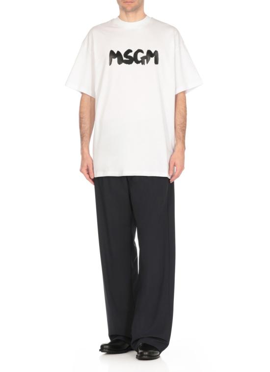 25SS 엠에스지엠 반팔 티셔츠 3840MM10525700201 WHITE DOM - MSGM