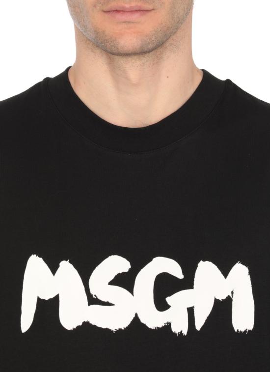 25SS 엠에스지엠 반팔 티셔츠 3840MM10525700299 BLACK DOM - MSGM