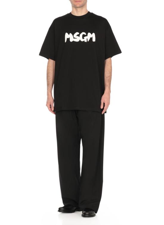 25SS 엠에스지엠 반팔 티셔츠 3840MM10525700299 BLACK DOM - MSGM