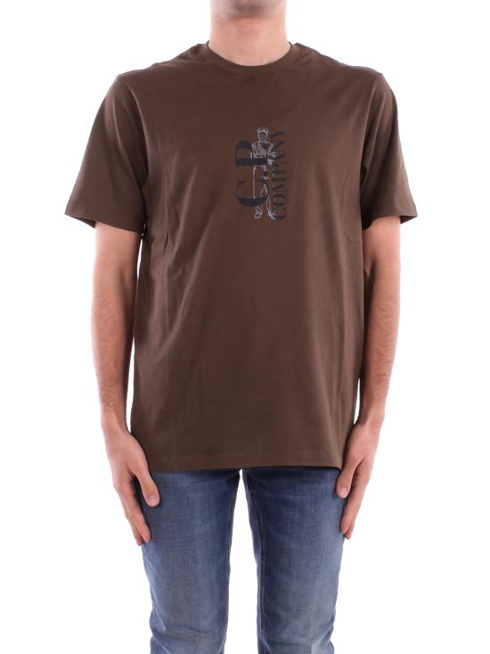 25SS 씨피 컴퍼니 반팔 티셔츠 18CMTS138A 005100W 683 IVY GREEN DOM