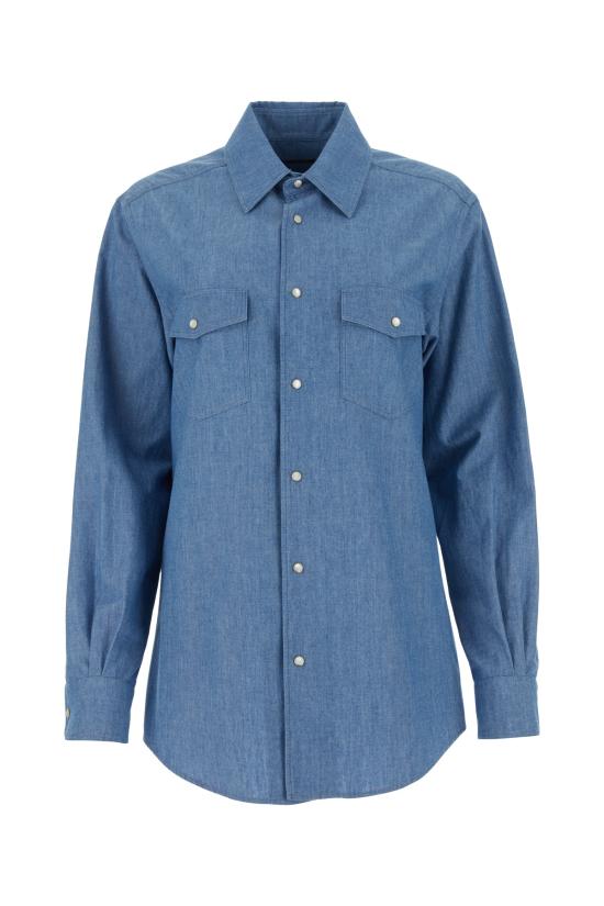  로로피아나 / 여성 셔츠 FAO0973 W0SU LIGHTDENIM BPG