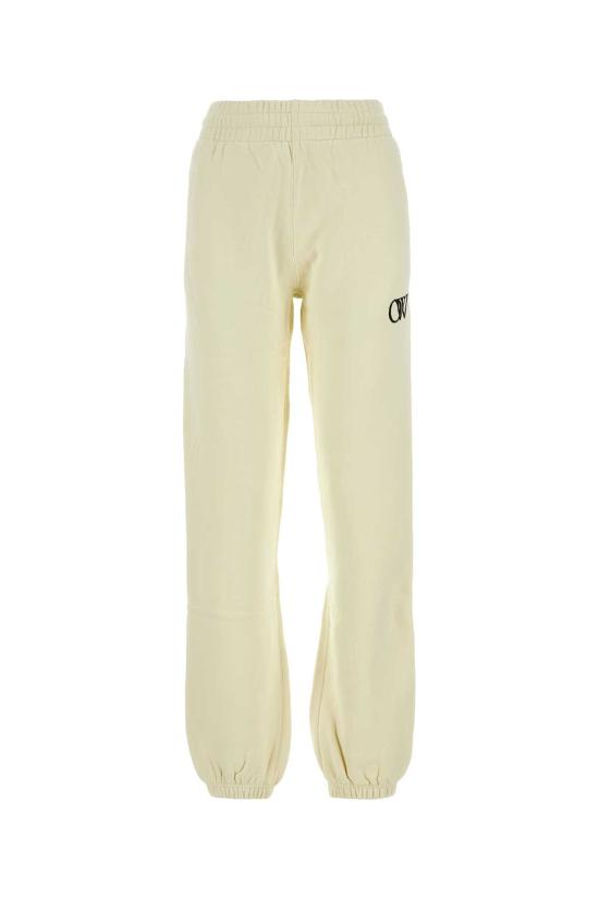  오프화이트 스트레이트 팬츠 OWCH006F23JER001 6110 BEIGEBLACK