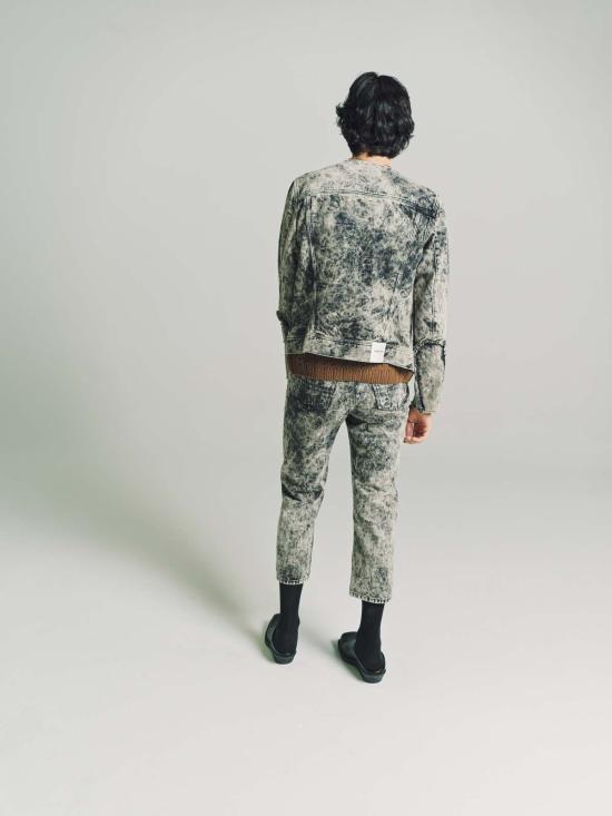  나마체코 데님 자켓 매직 우드 데님 재킷 아이보리 스카이 - NAMACHEKO