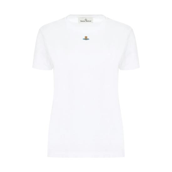 25SS 비비안웨스트우드 PERU 페루 ORB 반팔 티셔츠 3G010017J001M A401 WHITE