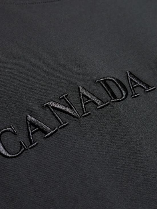 25SS 캐나다구스 반팔 티셔츠 1420M2 61 BLACK - CANADA GOOSE