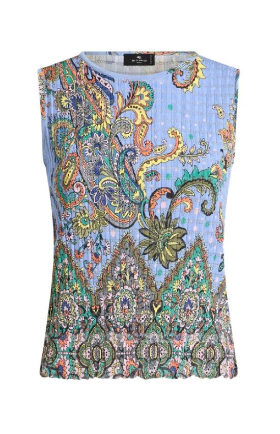 25SS 에트로 민소매 티셔츠 WRKE0222AK542 X0885