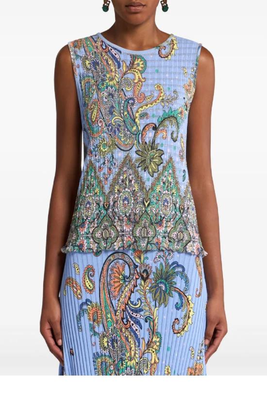 25SS 에트로 민소매 티셔츠 WRKE0222AK542 X0885 - ETRO