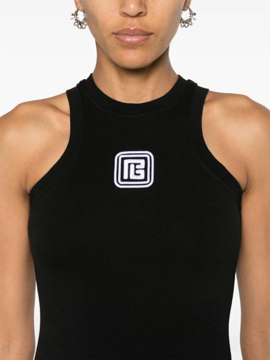  발망 민소매 티셔츠 DF1EB045BC49 - BALMAIN