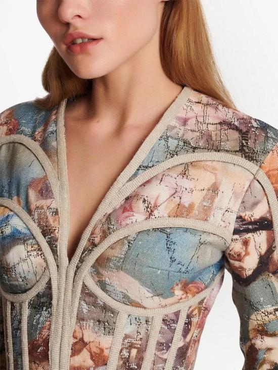  발망 숏 원피스 AF0R9014HB15 - BALMAIN