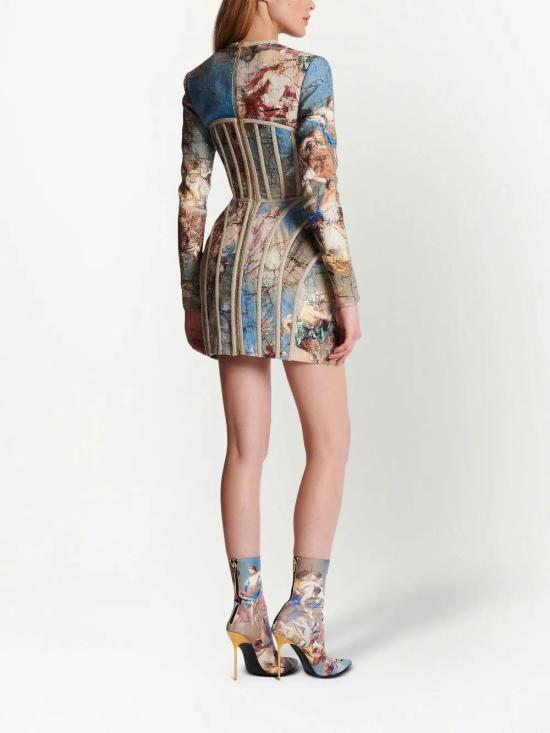  발망 숏 원피스 AF0R9014HB15 - BALMAIN