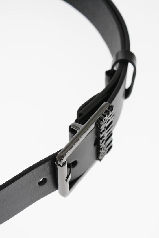  베르사체 가죽 벨트 75YA6F13 ZP228 E12 Black - VERSACE