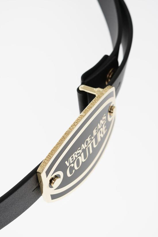  베르사체 가죽 벨트 75YA6F52 71627 899 Black - VERSACE