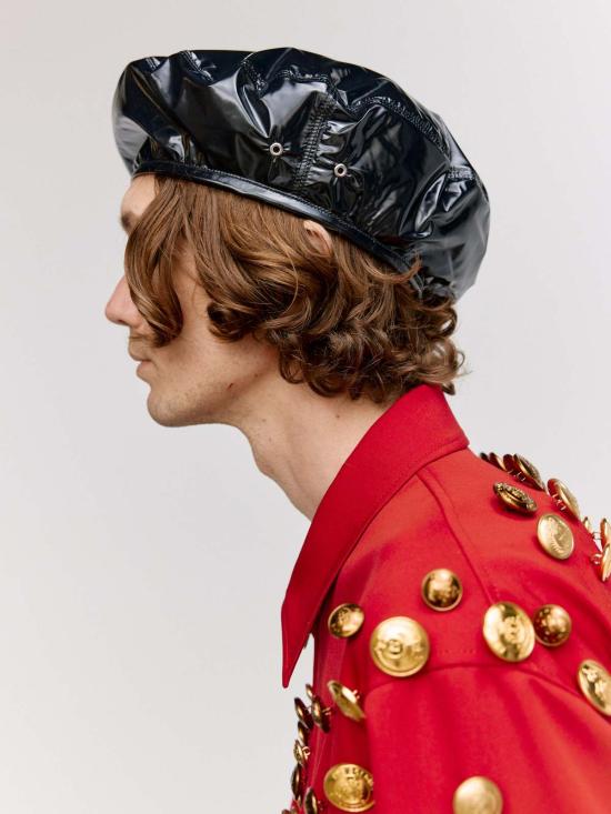  타카히로미야시타 더 솔로이스트 버킷햇 . 블랙 나일론 타입 1 베레모 - TAKAHIROMIYASHITA THE SOLOIST.