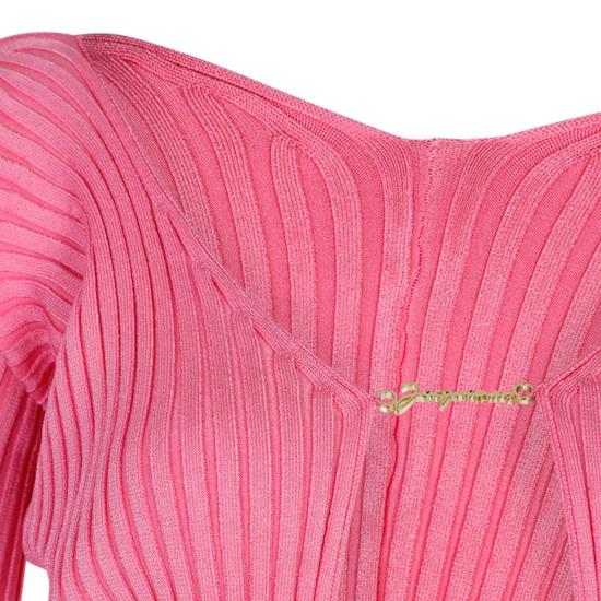 24FW 자크뮈스 스웨터 223KN500 2190 434 NEON PINK - JACQUEMUS