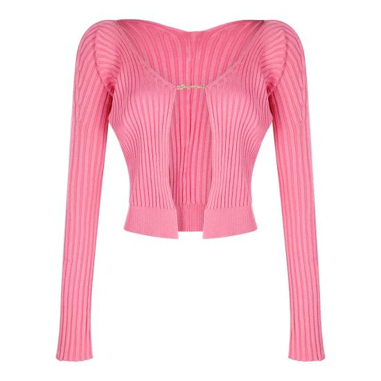 24FW 자크뮈스 스웨터 223KN500 2190 434 NEON PINK