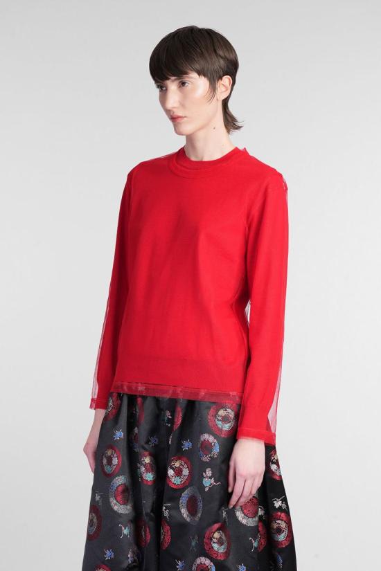 25SS 꼼데가르송 스웨터 415097 GO B021 S25 RED - COMME DES GARCONS