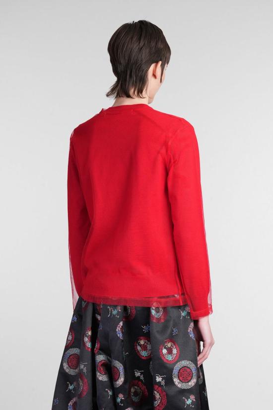 25SS 꼼데가르송 스웨터 415097 GO B021 S25 RED - COMME DES GARCONS
