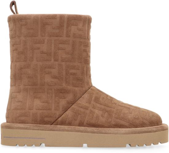 25FW 펜디 아프레 시크 FF 스웨이드 로우 부츠 8T8606ASA1 F0C23 BROWN - FENDI