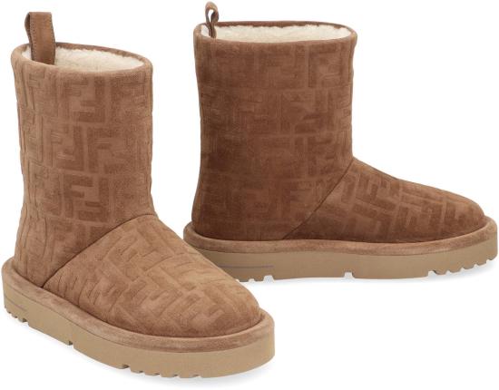 25FW 펜디 아프레 시크 FF 스웨이드 로우 부츠 8T8606ASA1 F0C23 BROWN - FENDI