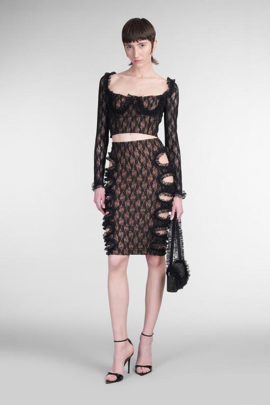 25SS Self-Portrait X Christopher Kane 스커트 419263 SS25 CK 011SK Black - OTHER BRANDS