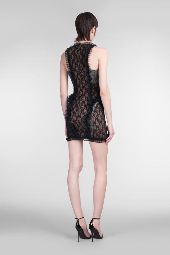 25SS Self Portrait X Christopher Kane 미디 원피스 419264 SS25 CK 023S Black - OTHER BRANDS