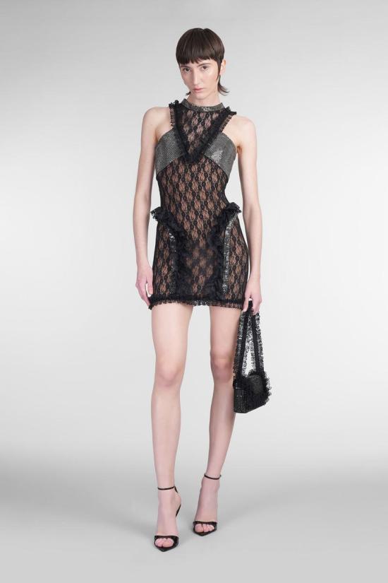 25SS Self Portrait X Christopher Kane 미디 원피스 419264 SS25 CK 023S Black - OTHER BRANDS