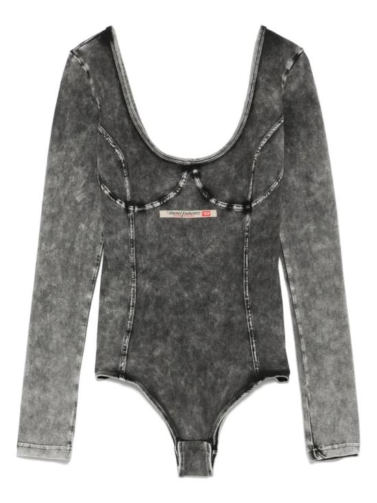  디젤 바디수트 티셔츠 A175430SHAN dark grey - DIESEL