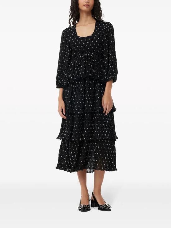  가니 미디 원피스 F8831 black - GANNI