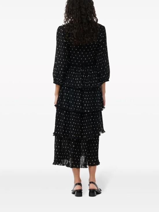  가니 미디 원피스 F8831 black - GANNI