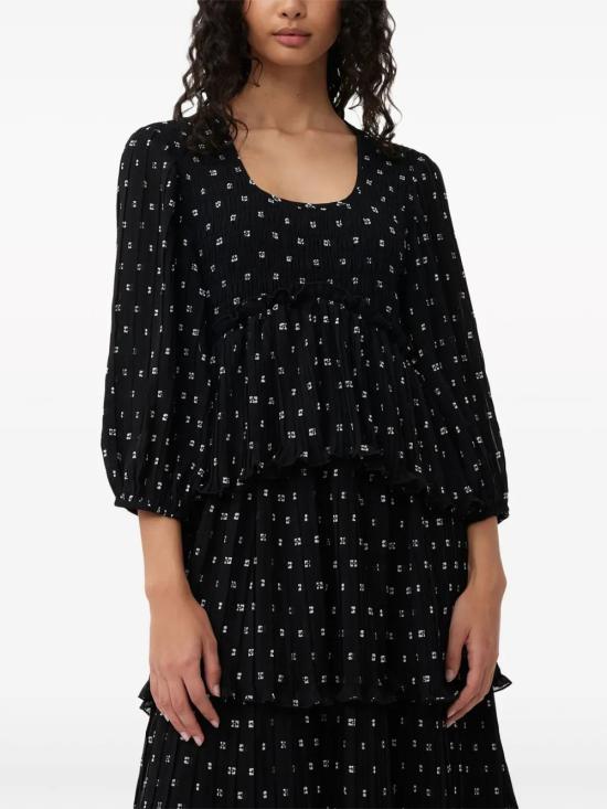  가니 미디 원피스 F8831 black - GANNI