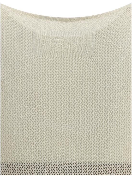 25SS 펜디 원피스 FZDD30ATPQ F08QQ WHITE - FENDI