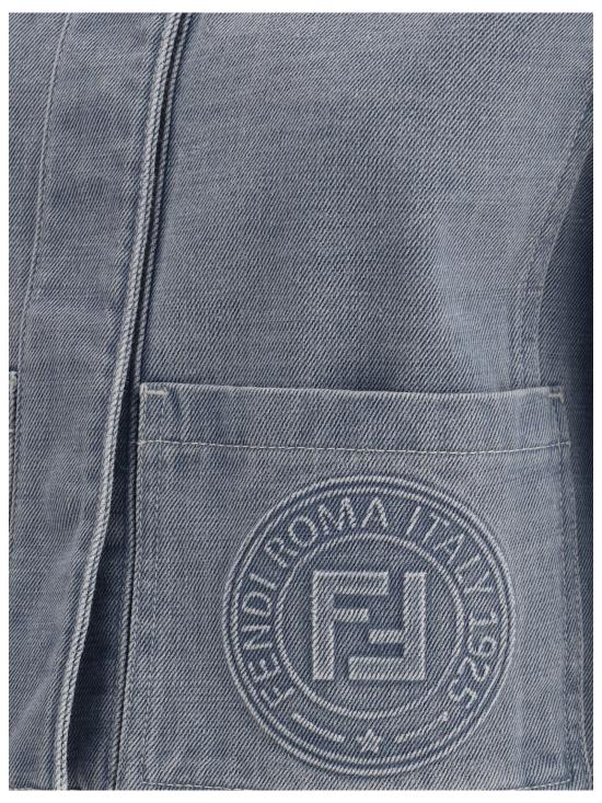 25SS 펜디 자켓 FLF811ASMB F1RX3 LIGHT BLUE - FENDI