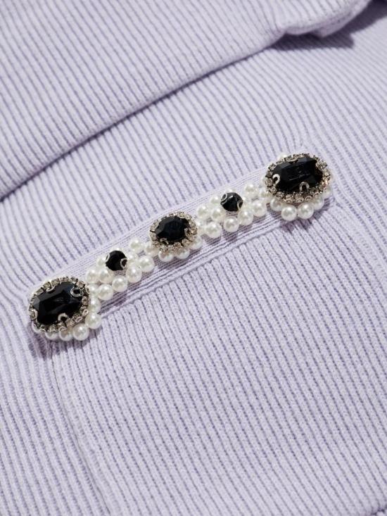  셀프 포트레이트 미디 스커트 SS25125MSK lilac - SELF PORTRAIT