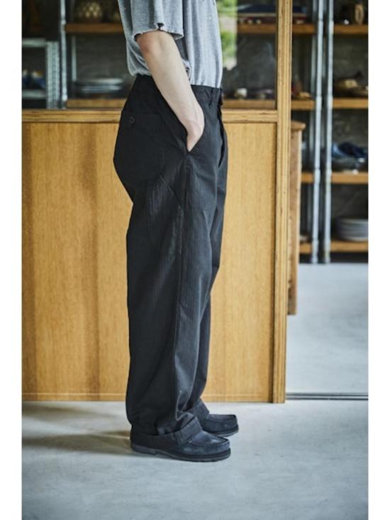  오어슬로우 스트레이트 팬츠 오슬로우 와이드핏 프렌치 워크  블랙 - ORSLOW