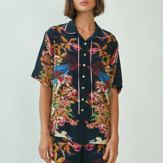  캐롤리나 케이 셔츠 캐롤라이나 K 아레스  디바인 버드 블랙